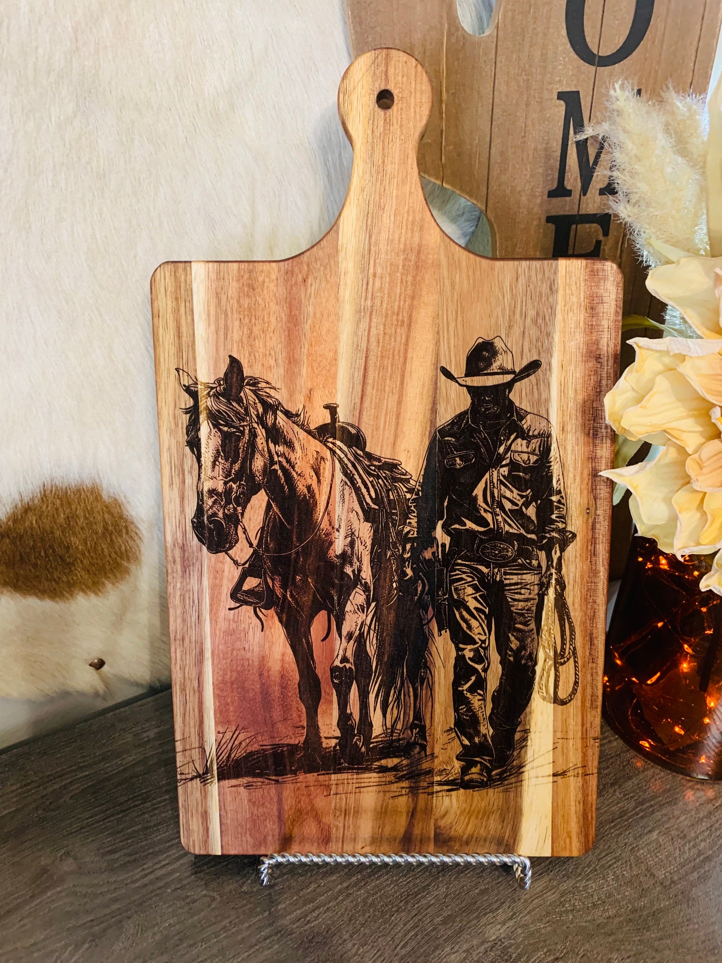 "Cowboy" Kitchen Cutting Board Set