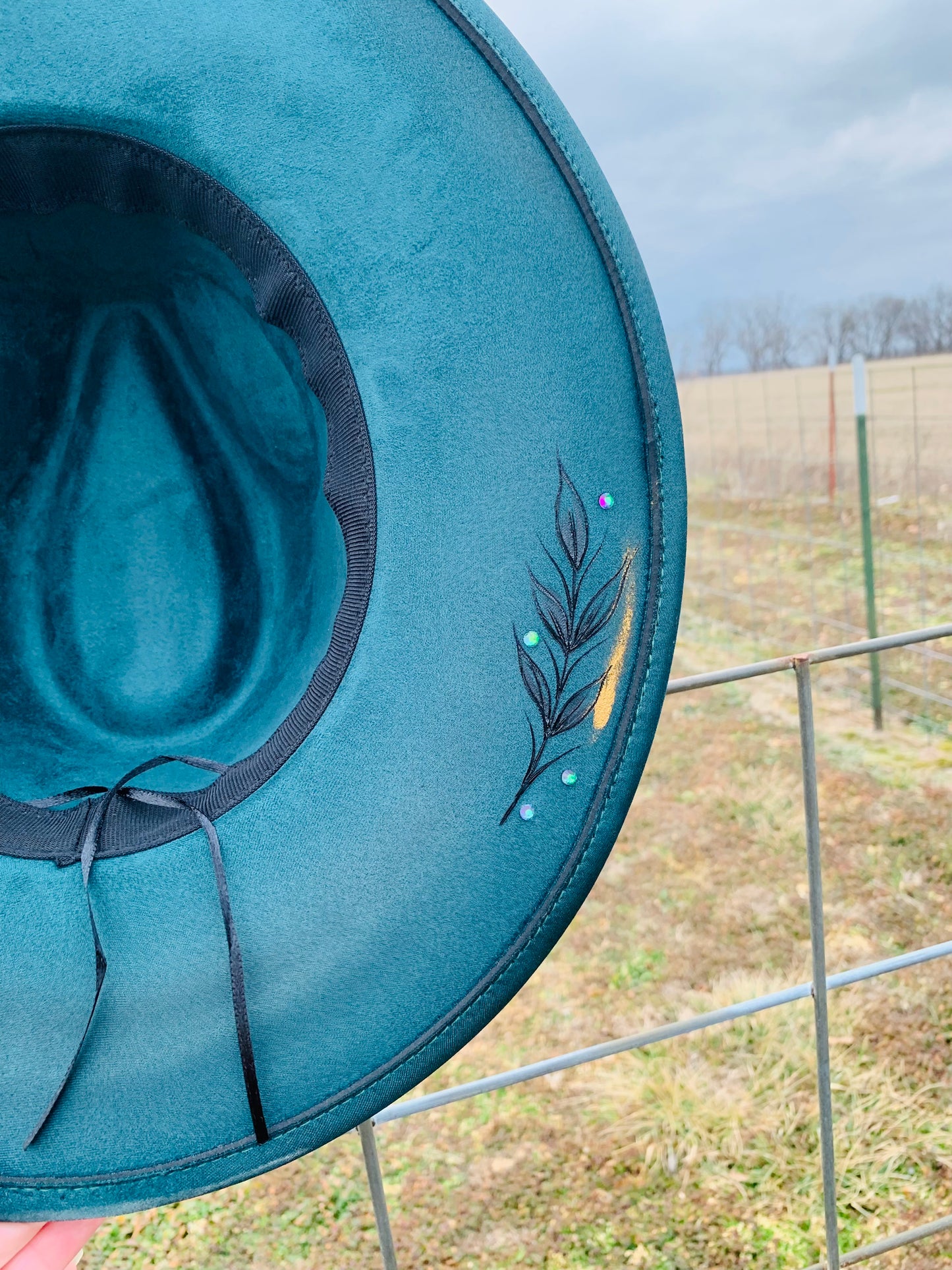 Hand Burned Rancher Hat "Gypsy Soul" Design