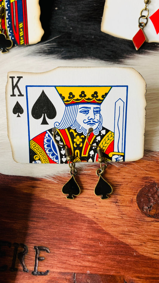 The "King of Spades" Earrings