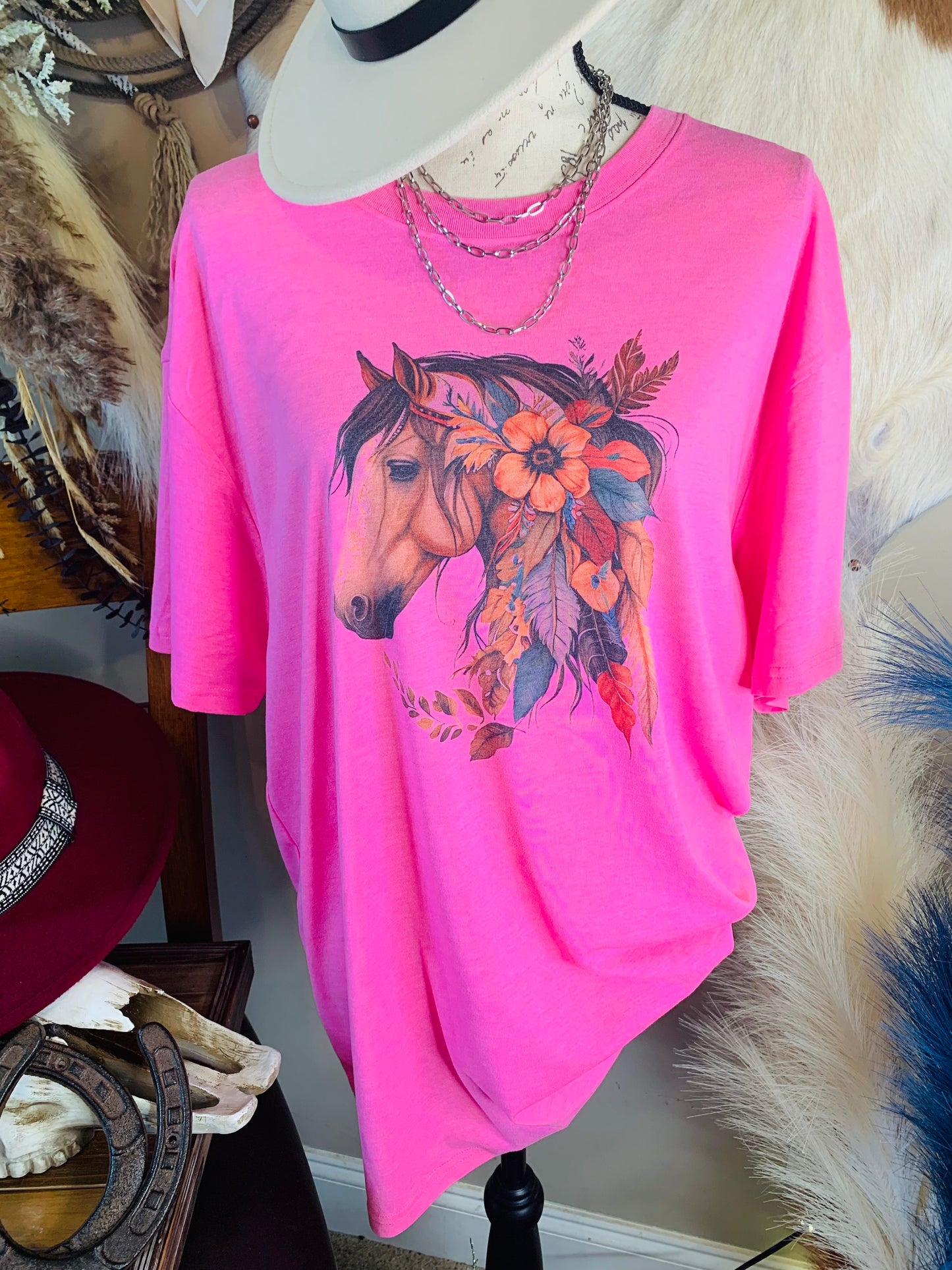 Floral Horse Tee