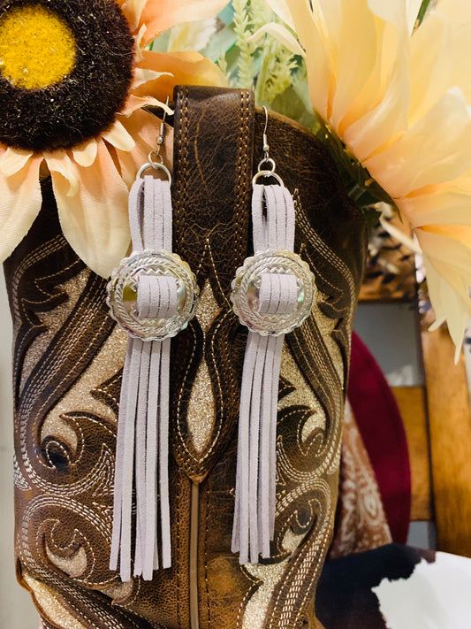 Concho Fringe Earrings