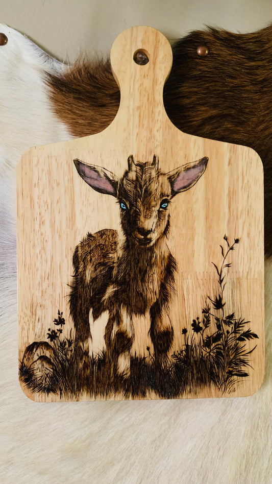 Hand Burned "Baby Lamb" Board
