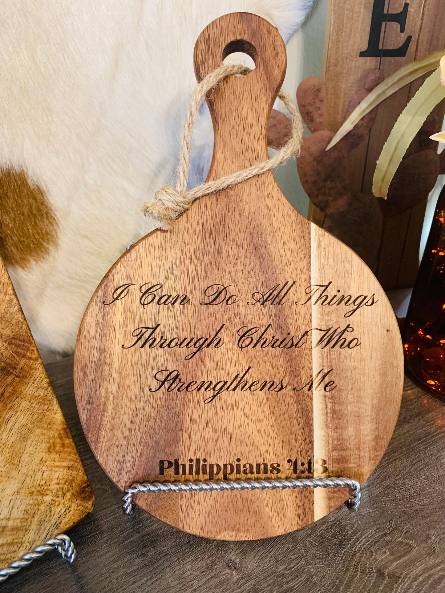 "Lion & Lamb" Kitchen Cutting Board Set