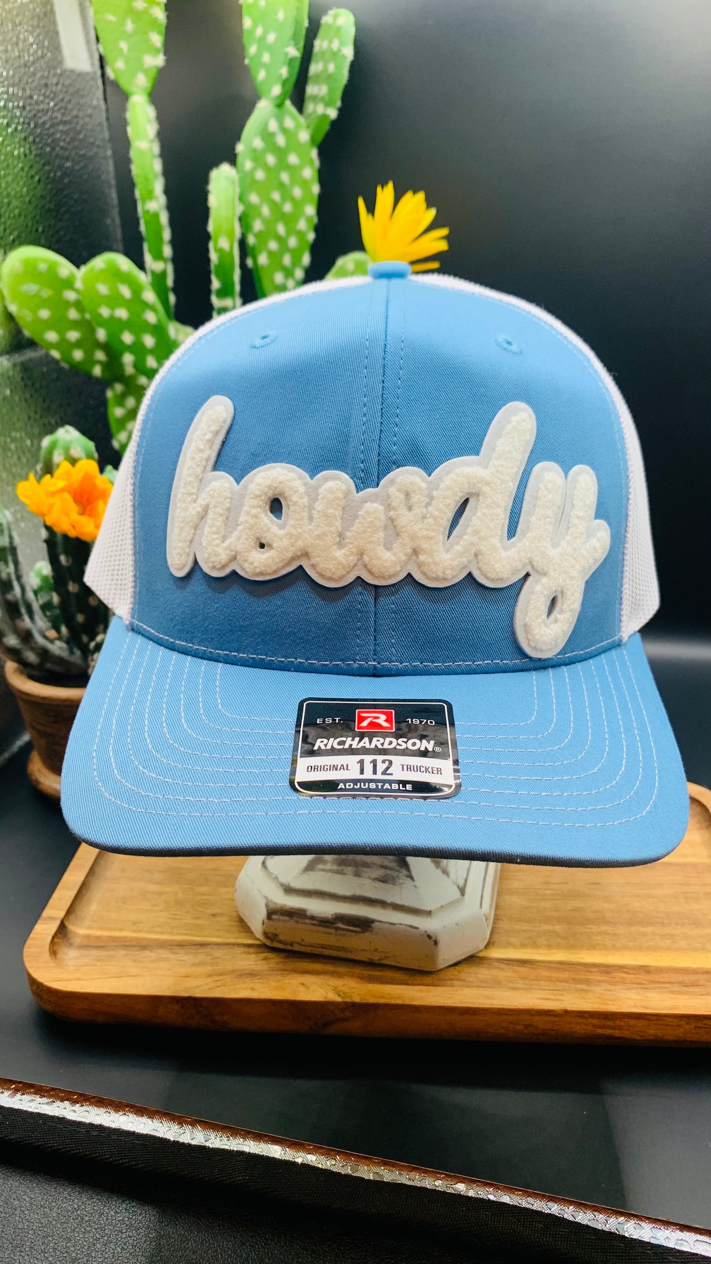 Richardson Howdy Trucker Hat Two Tone Columbia Blue/White