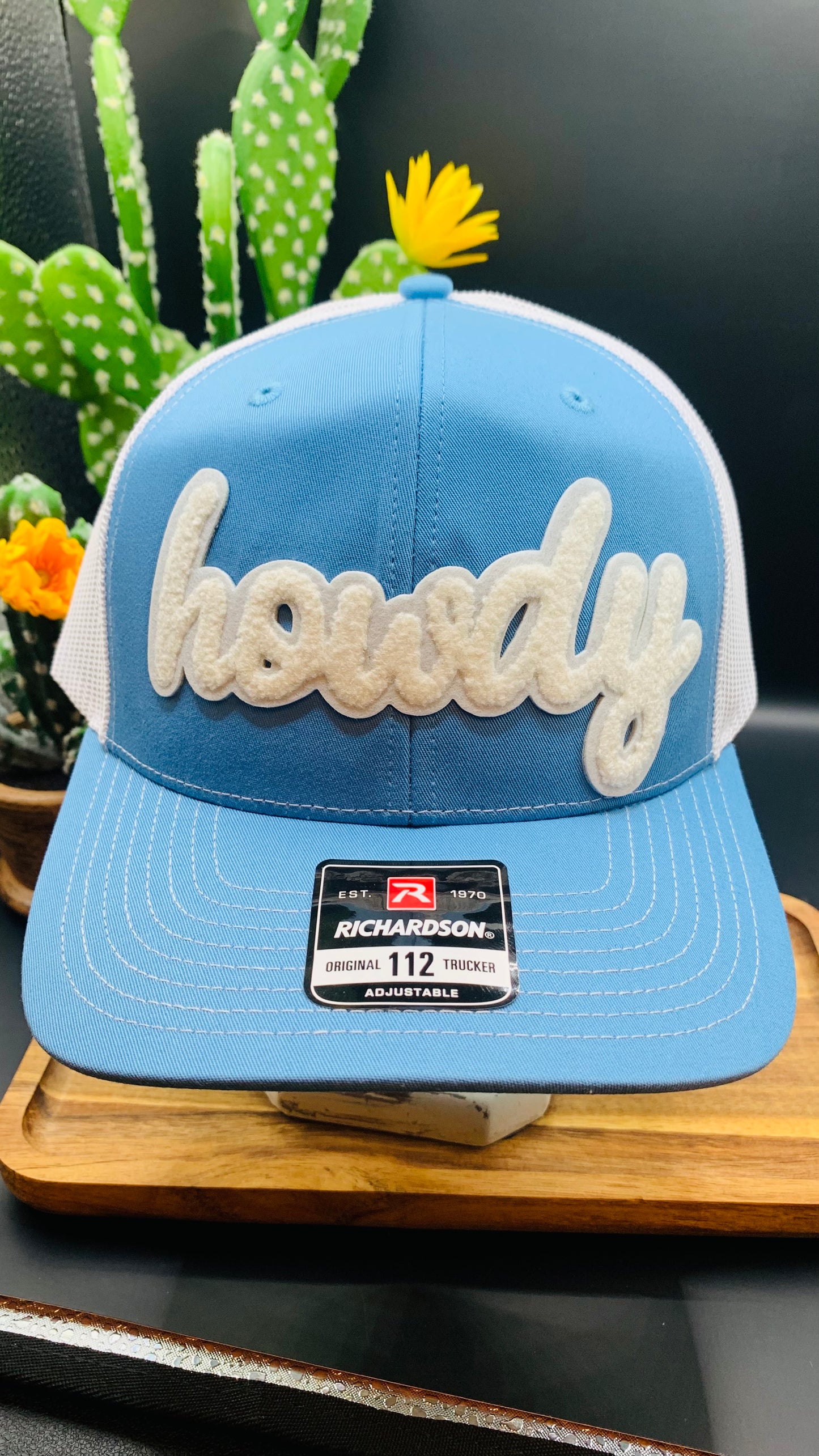 Richardson Howdy Trucker Hat Two Tone Columbia Blue/White