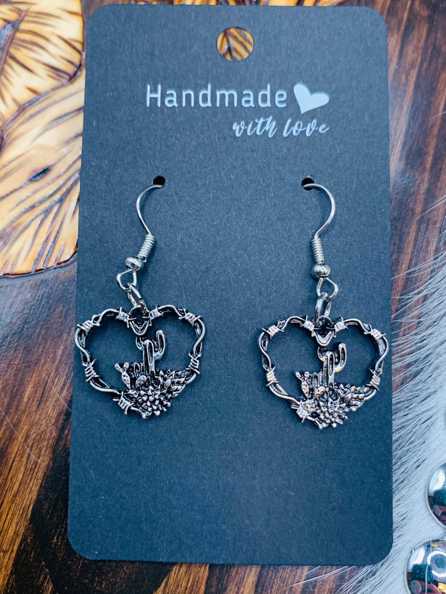 Antique Silver "Desert Love" Earrings