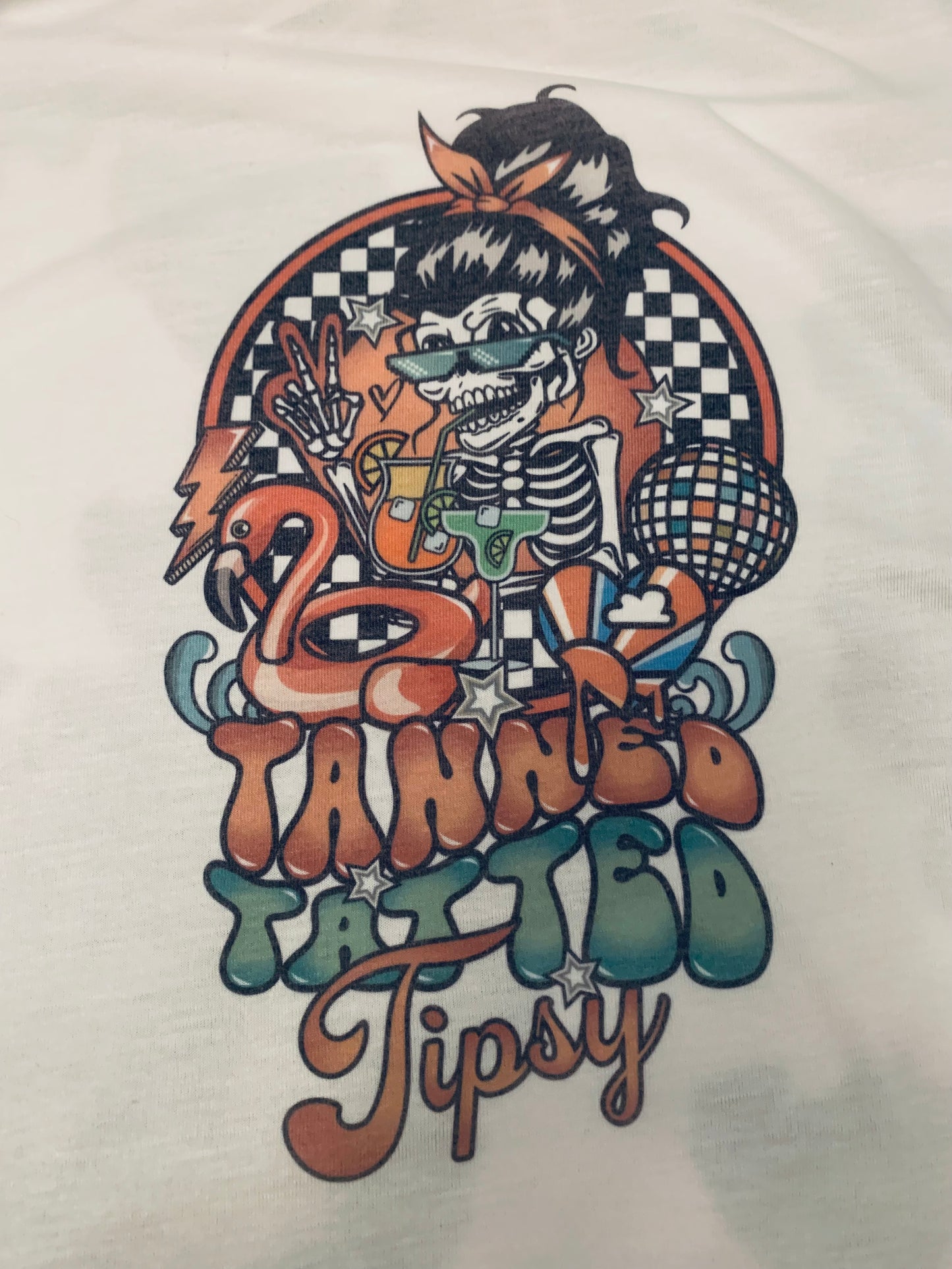 "Tanned Tatted Tipsy" Tank