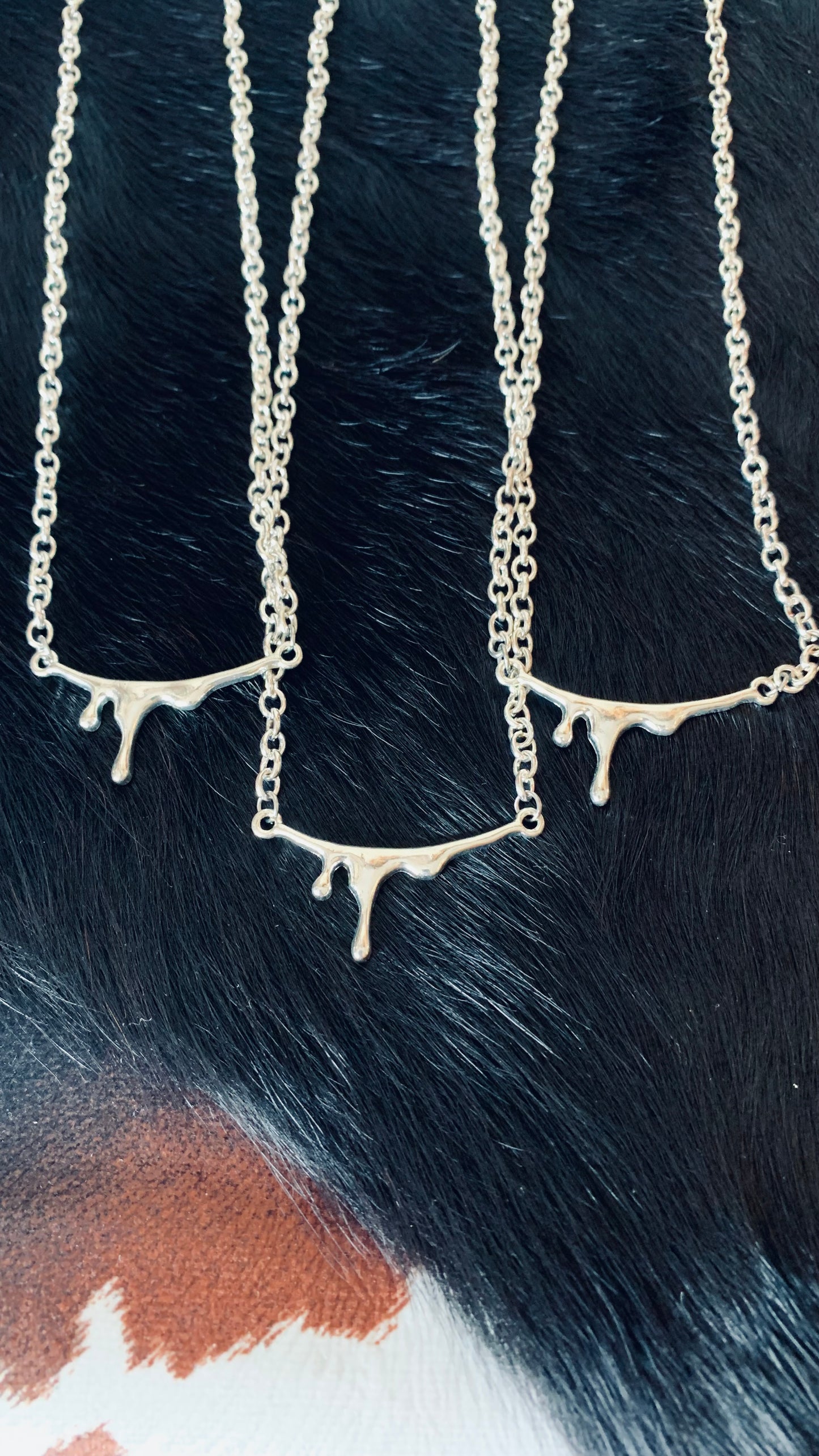 Silver "DRIP" Necklace