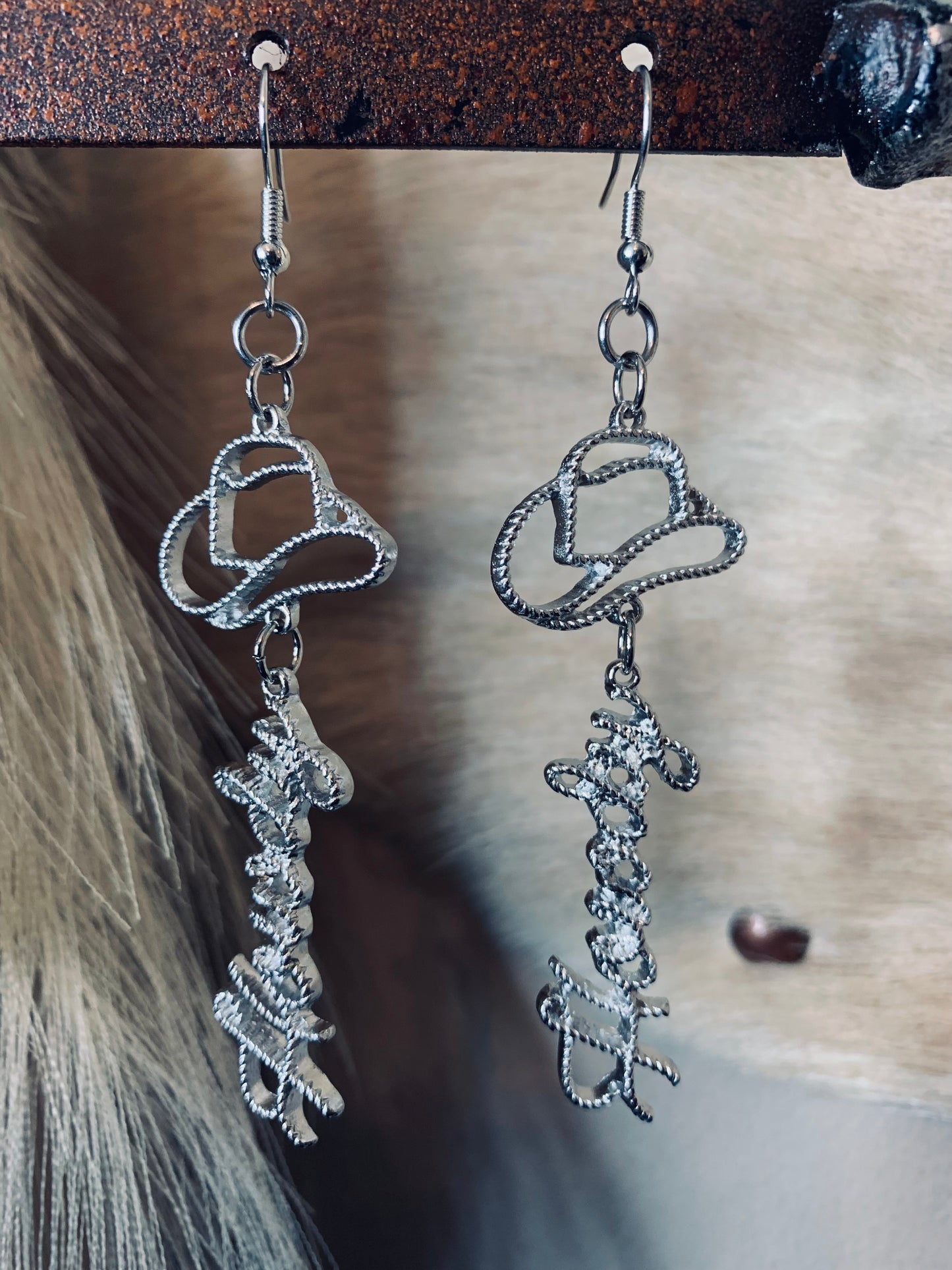 "Howdy" Cowboy Earrings