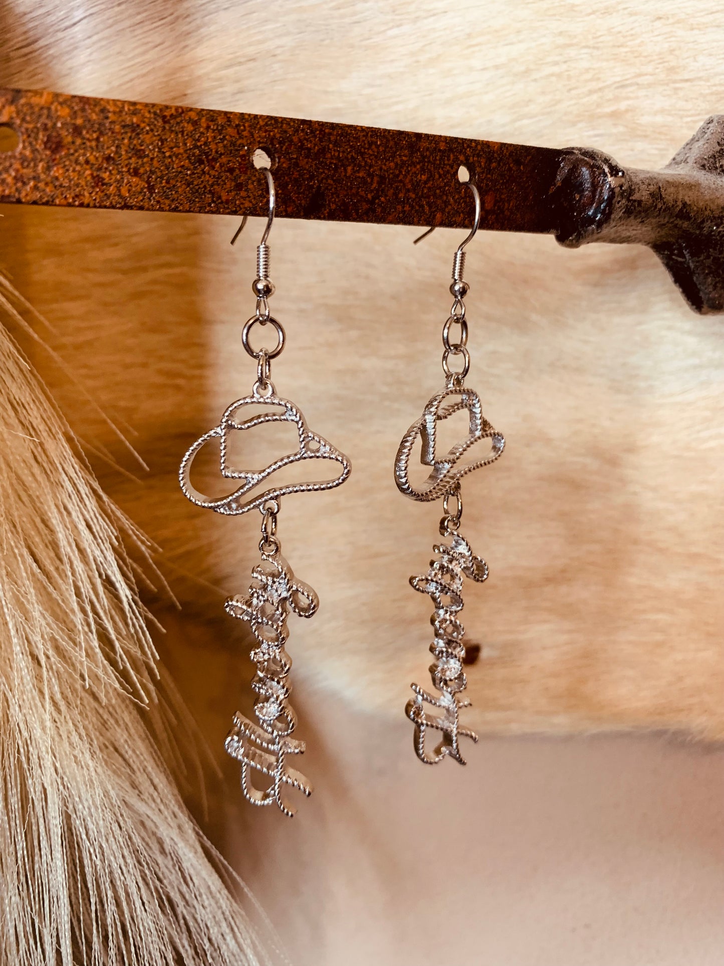 "Howdy" Cowboy Earrings