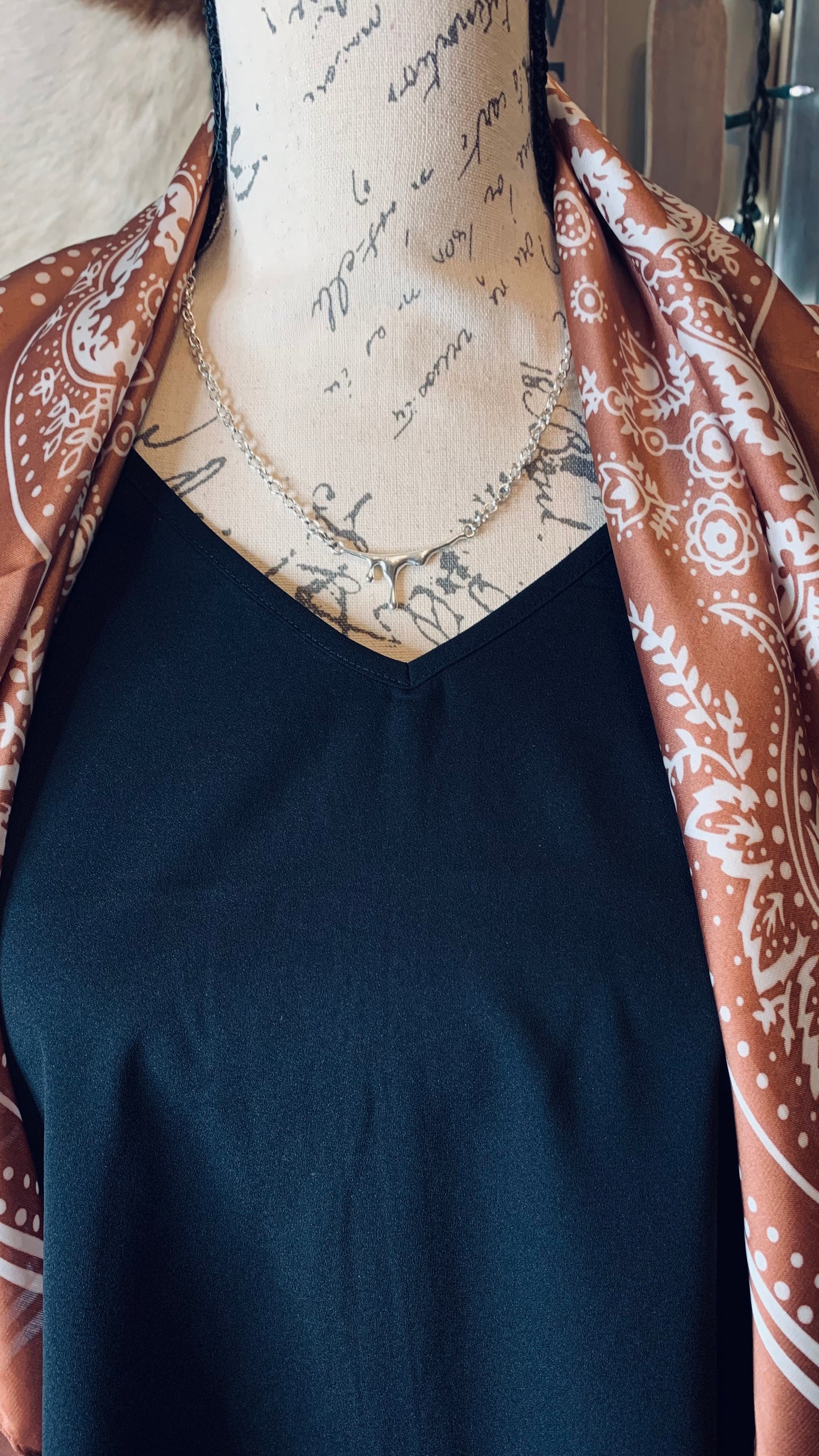 Silver "DRIP" Necklace