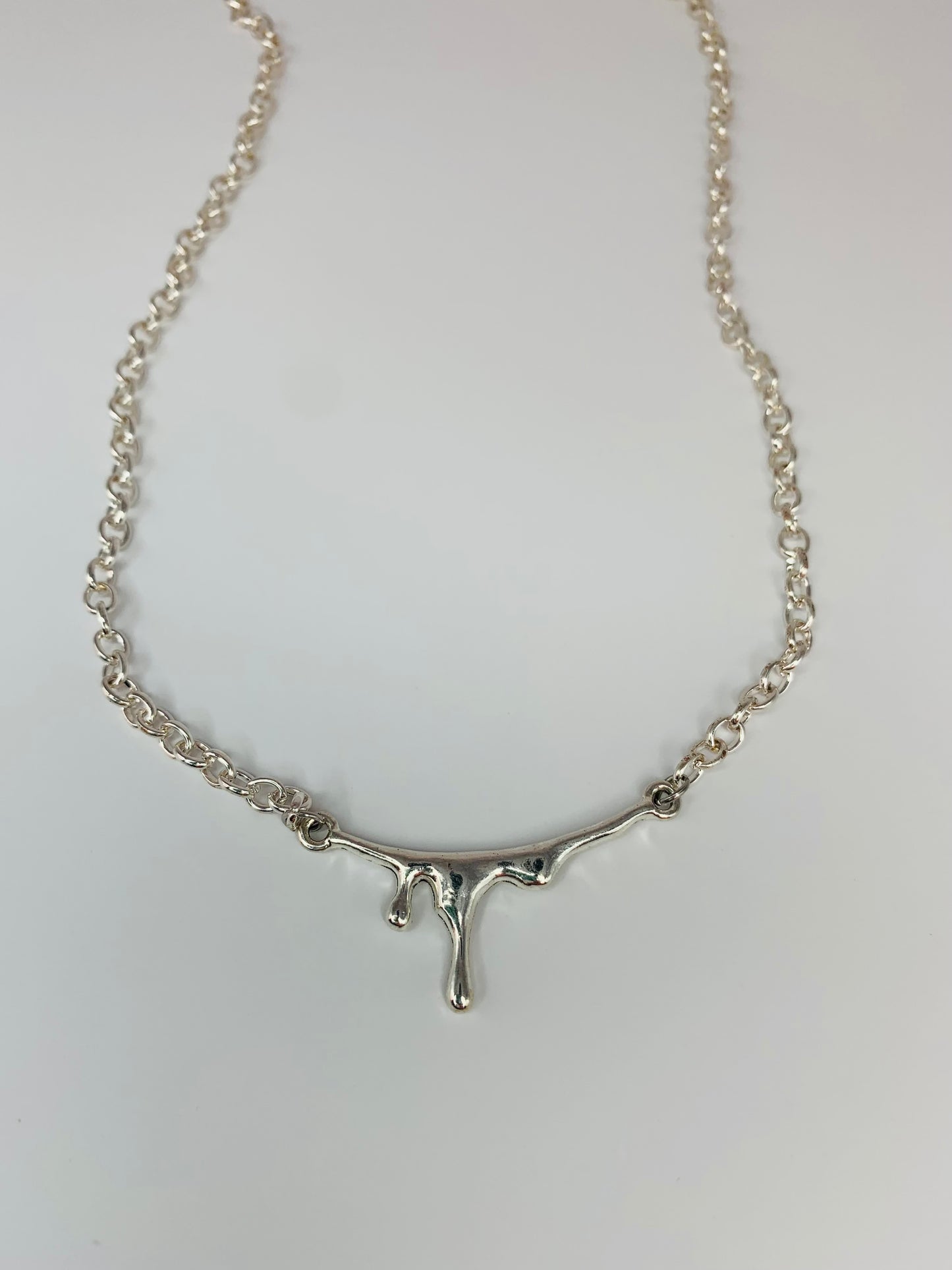 Silver "DRIP" Necklace