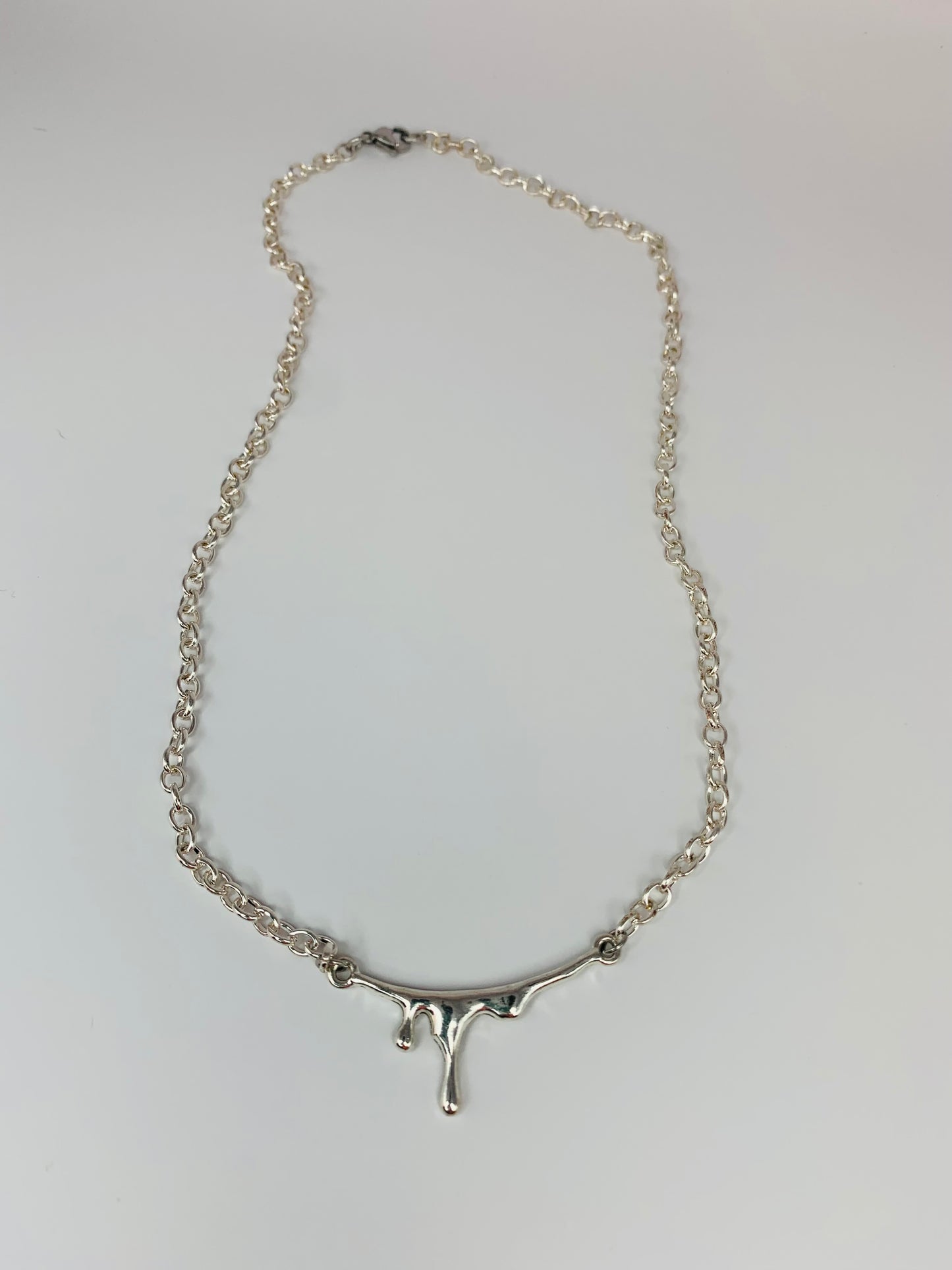 Silver "DRIP" Necklace