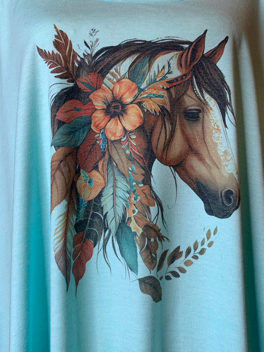 Floral Horse Tank