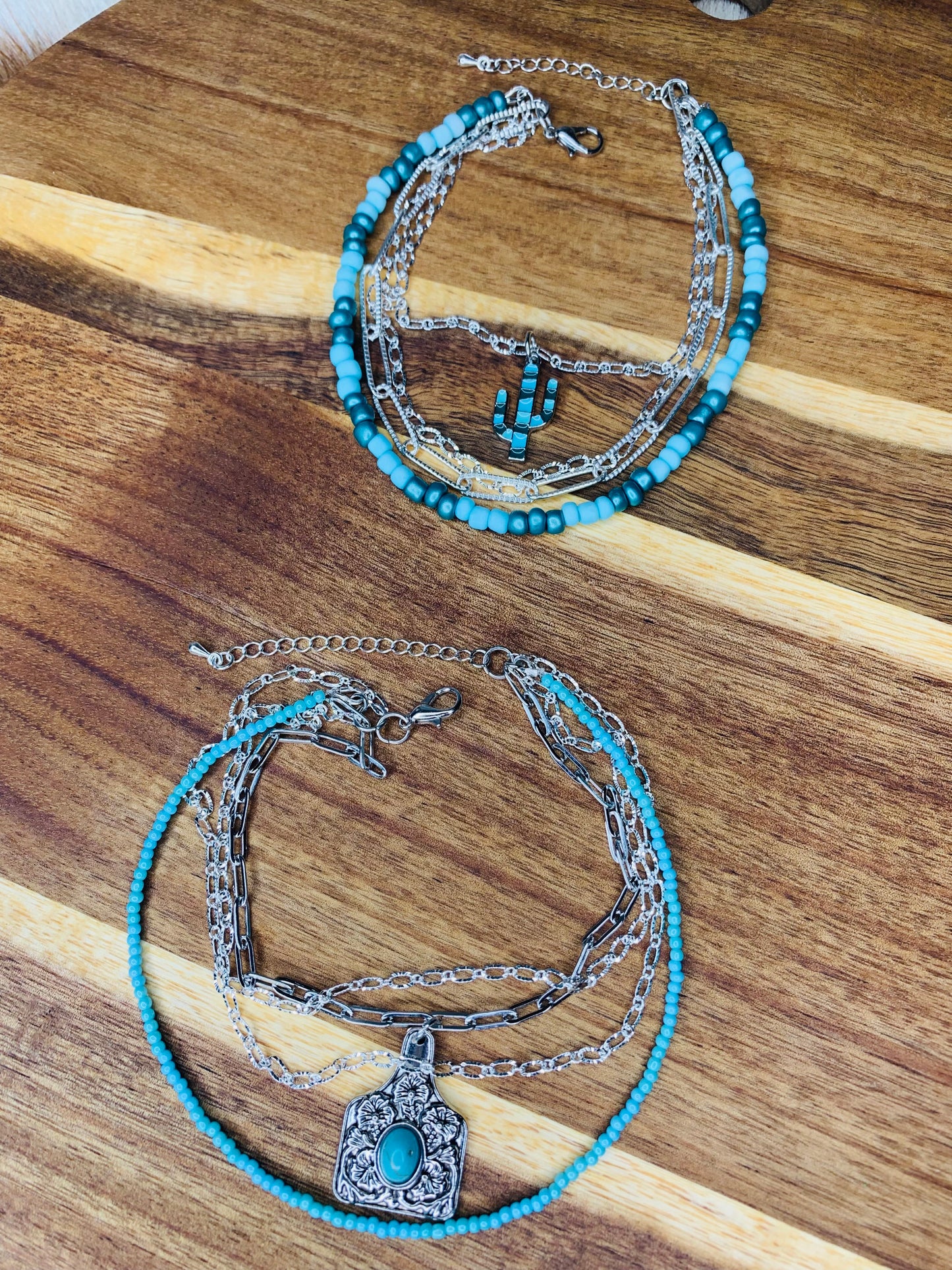 Turquoise Cactus Anklet