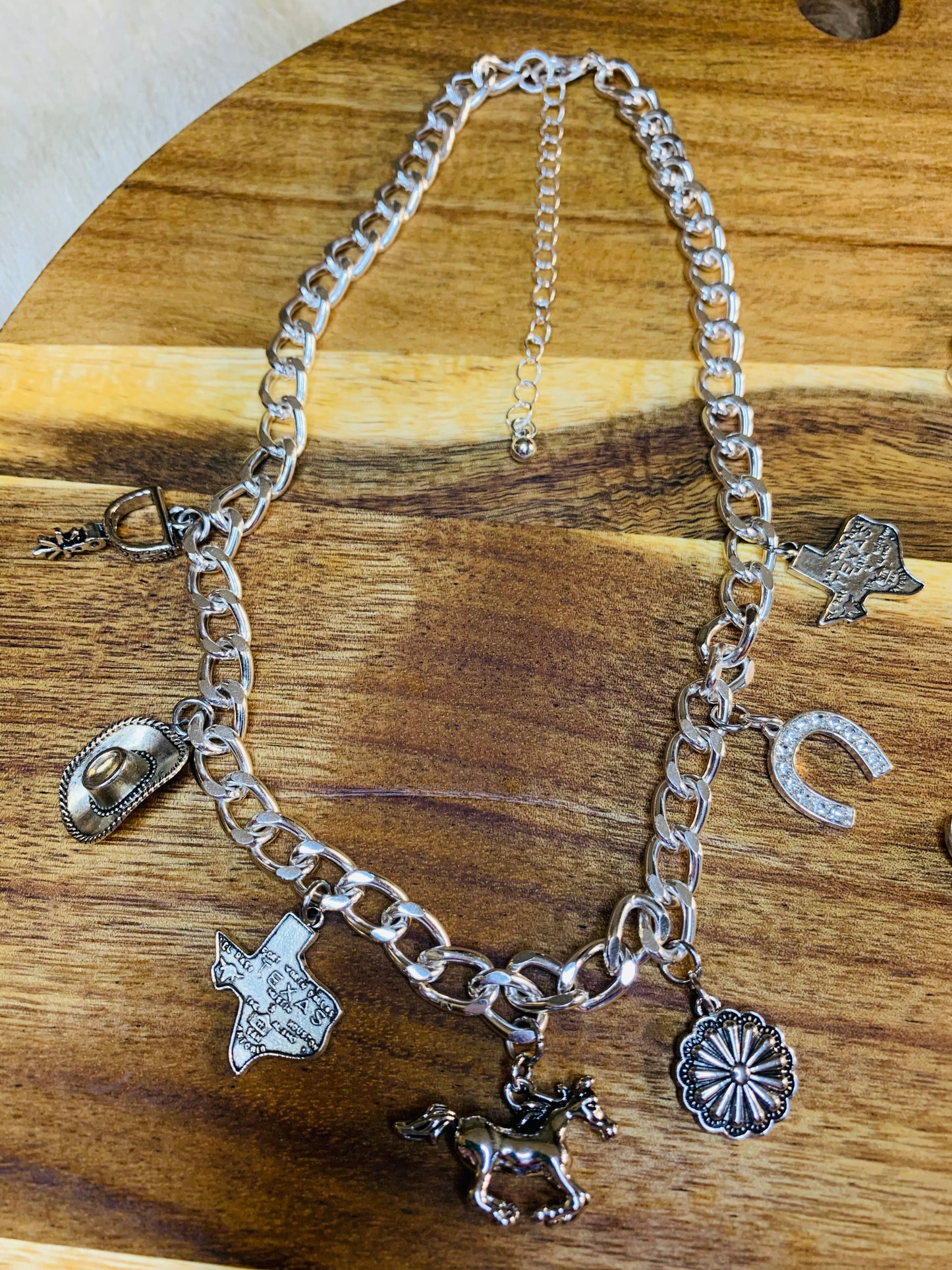 Western Cowgirl Charm Necklace