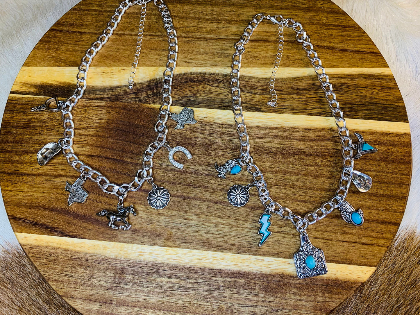 Western Cowgirl Charm Necklace