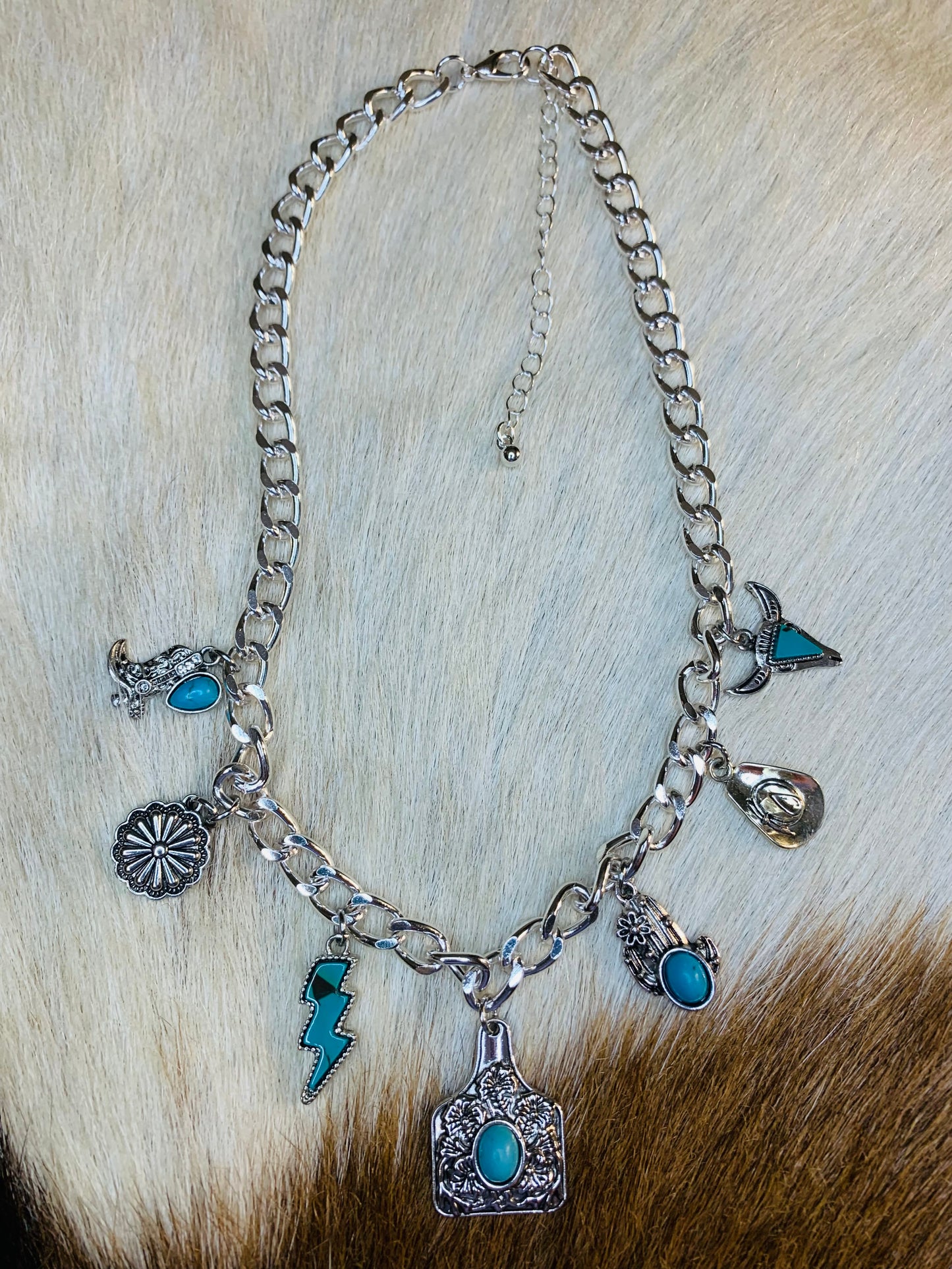 Western Cowgirl Charm Necklace