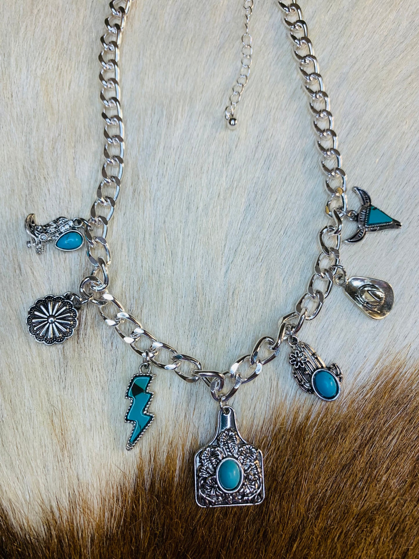 Western Cowgirl Charm Necklace