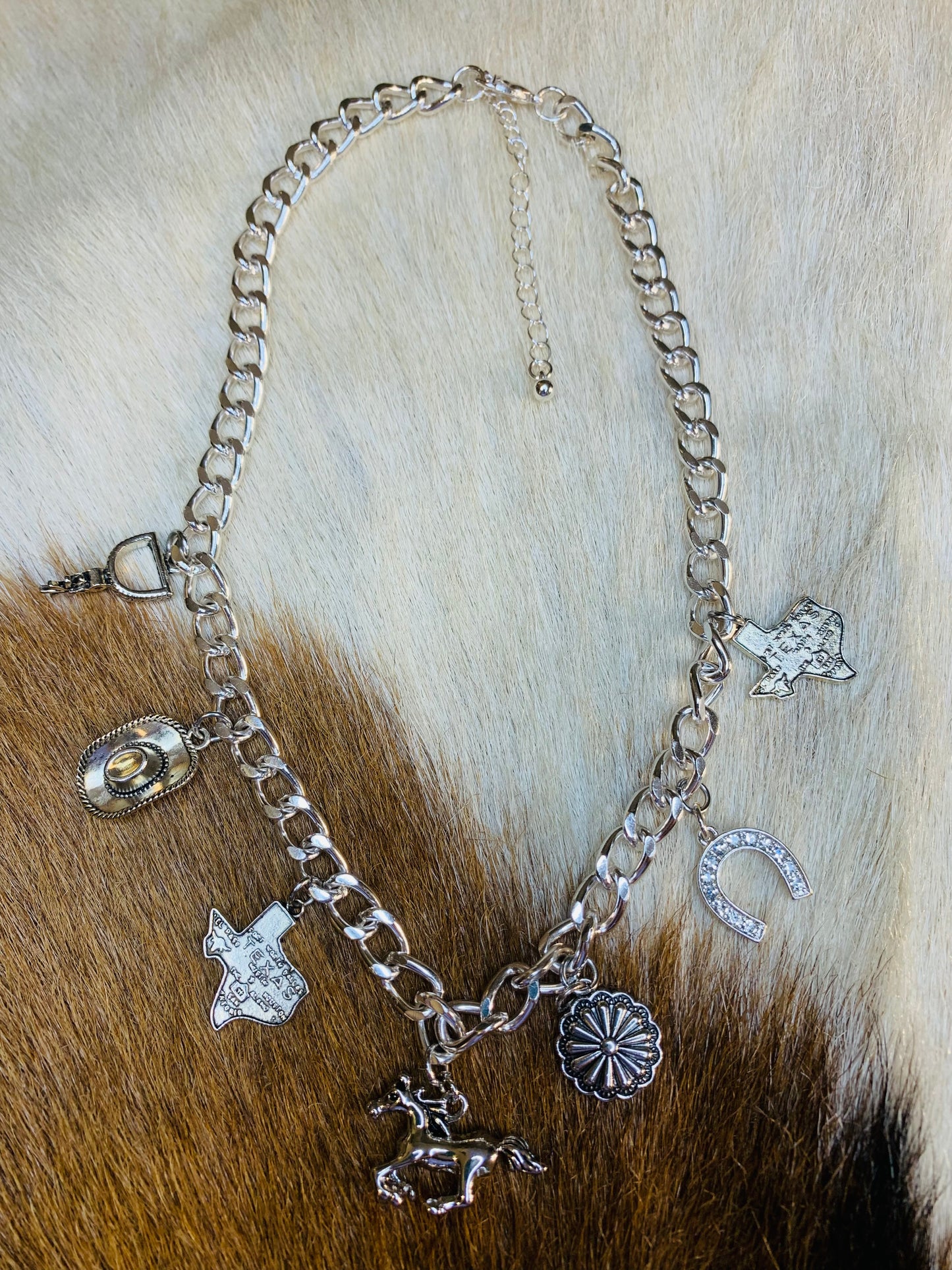 Western Cowgirl Charm Necklace