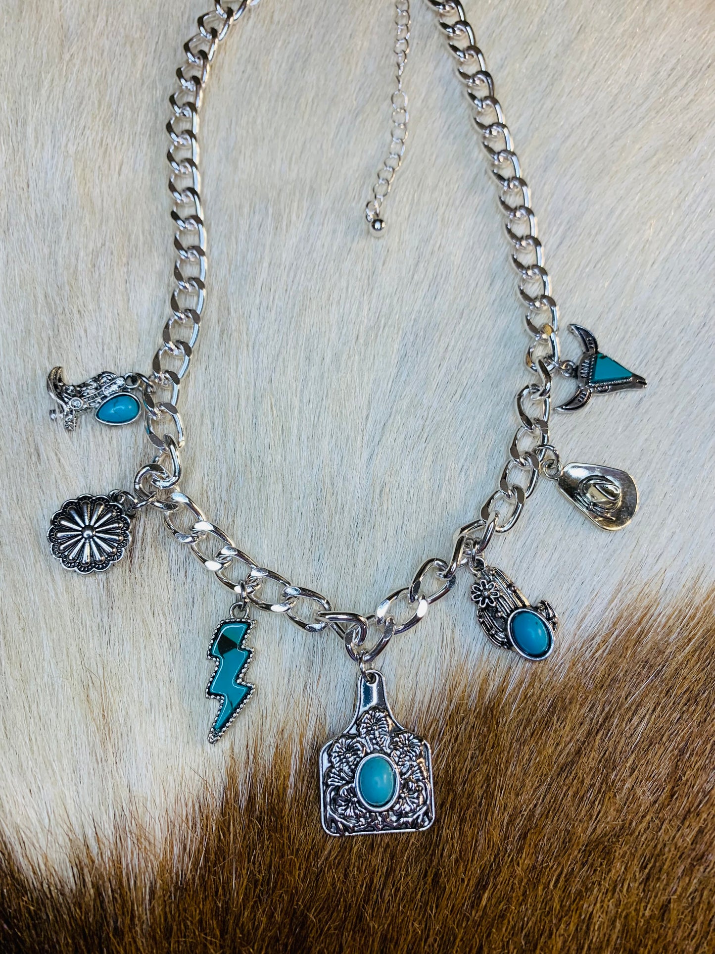 Western Cowgirl Charm Necklace