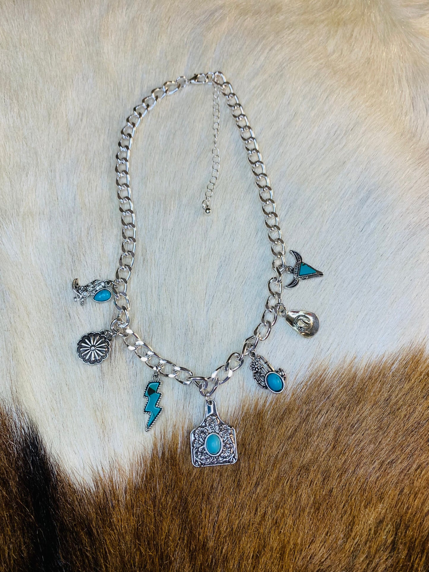 Western Cowgirl Charm Necklace