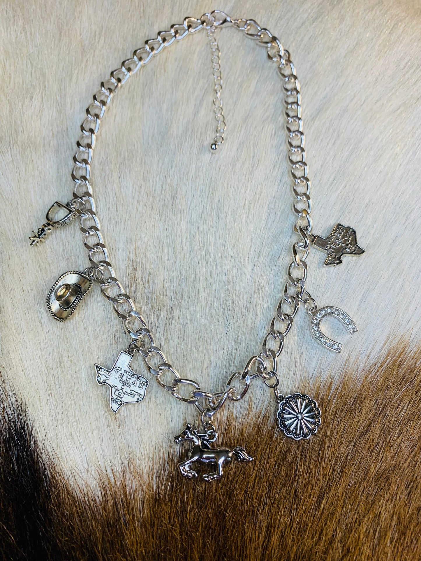 Western Cowgirl Charm Necklace