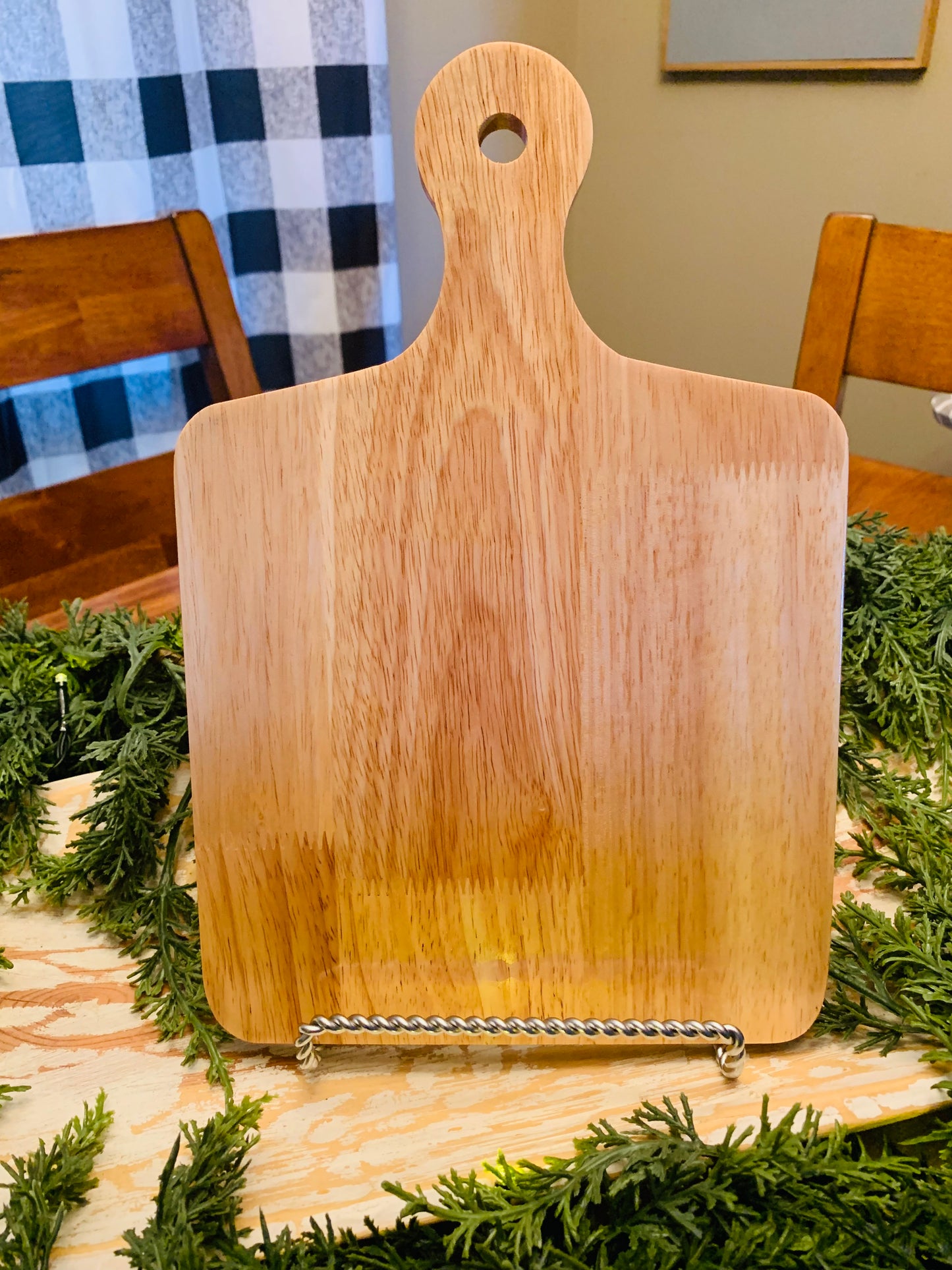 Hand Burned "Floral Sunflower" Board