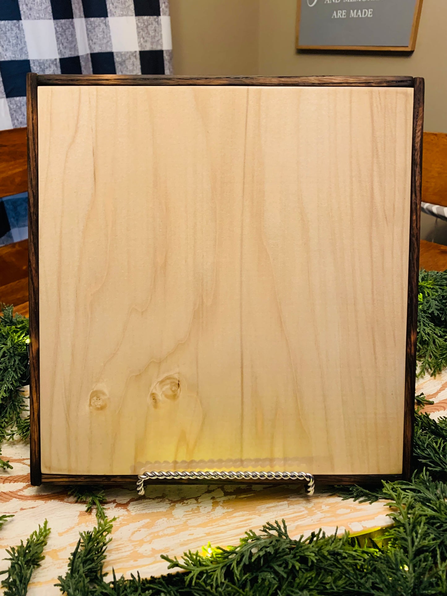 Hand Burned and Hand Painted "Christmas Highland Cow" Design