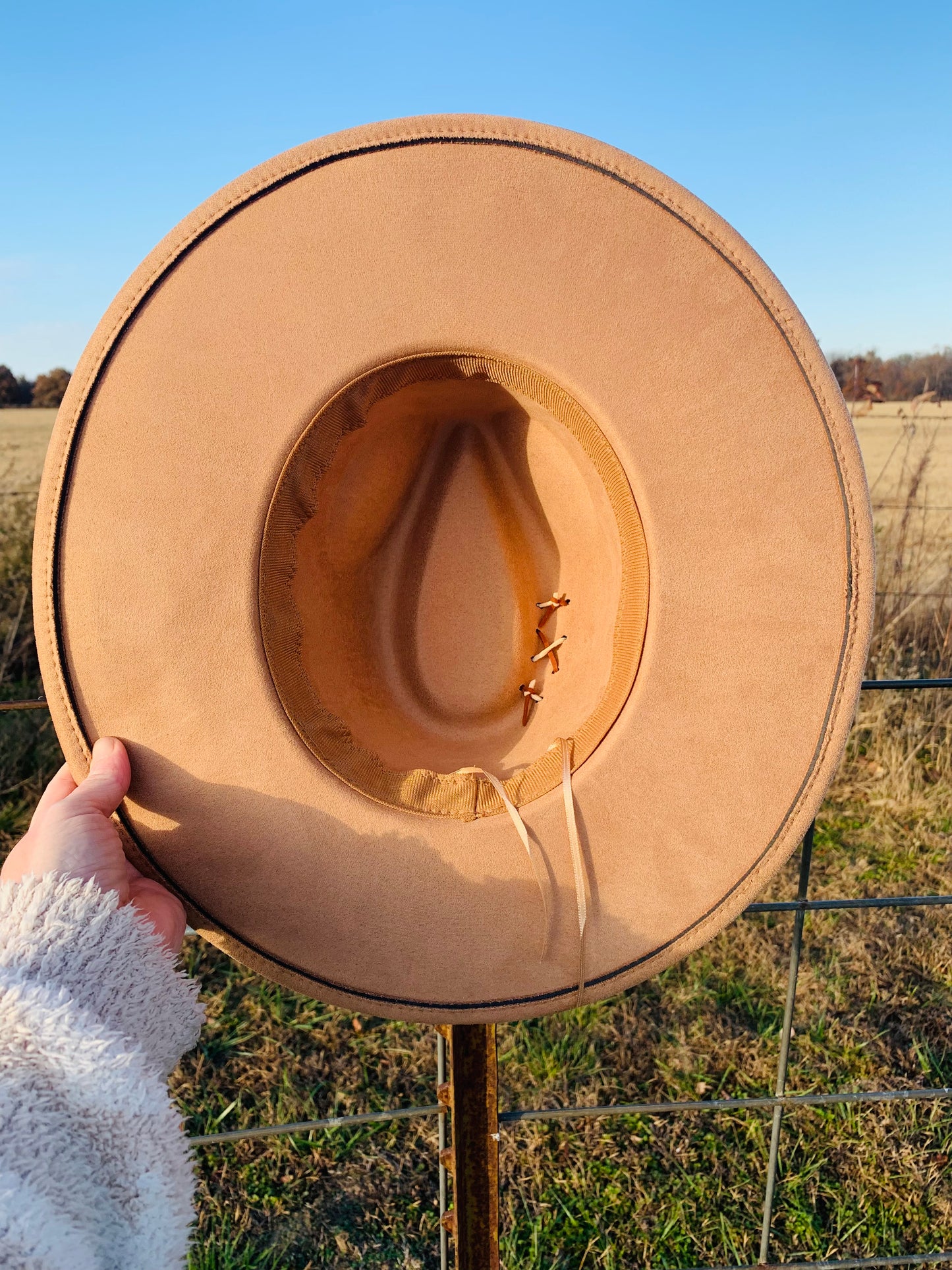 Hand Burned Rancher Hat with Florals "Simplicity"