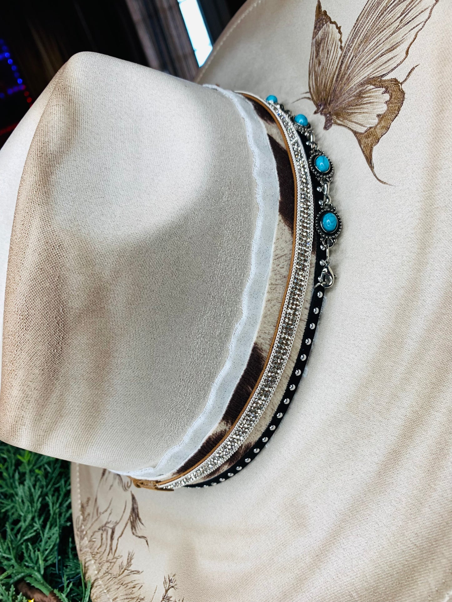 Hand Burned Rancher Hat "The Simple Life" Design