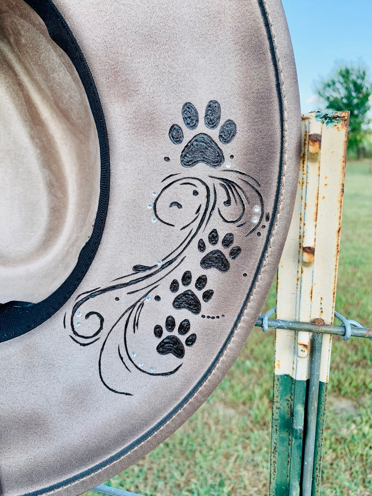 Hand Burned Rancher Hat "I Loved You" Design