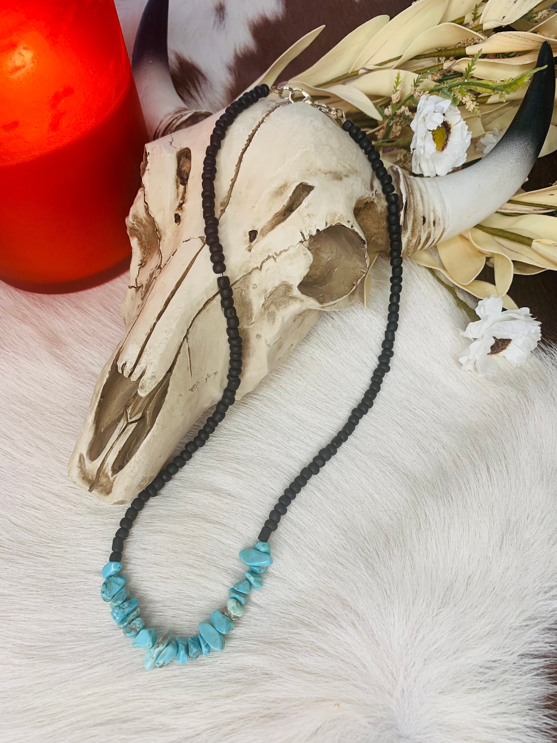 Native Seed Bead Necklace Wild Western Dreams