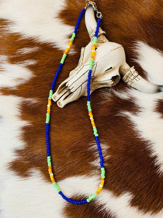 Native Seed Bead Necklace Wild Western Dreams