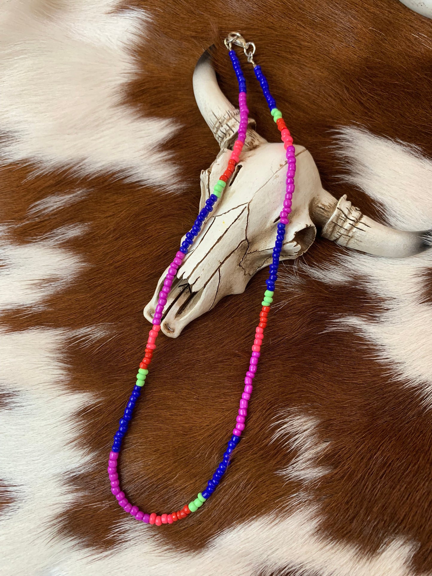 Native Seed Bead Necklace Wild Western Dreams