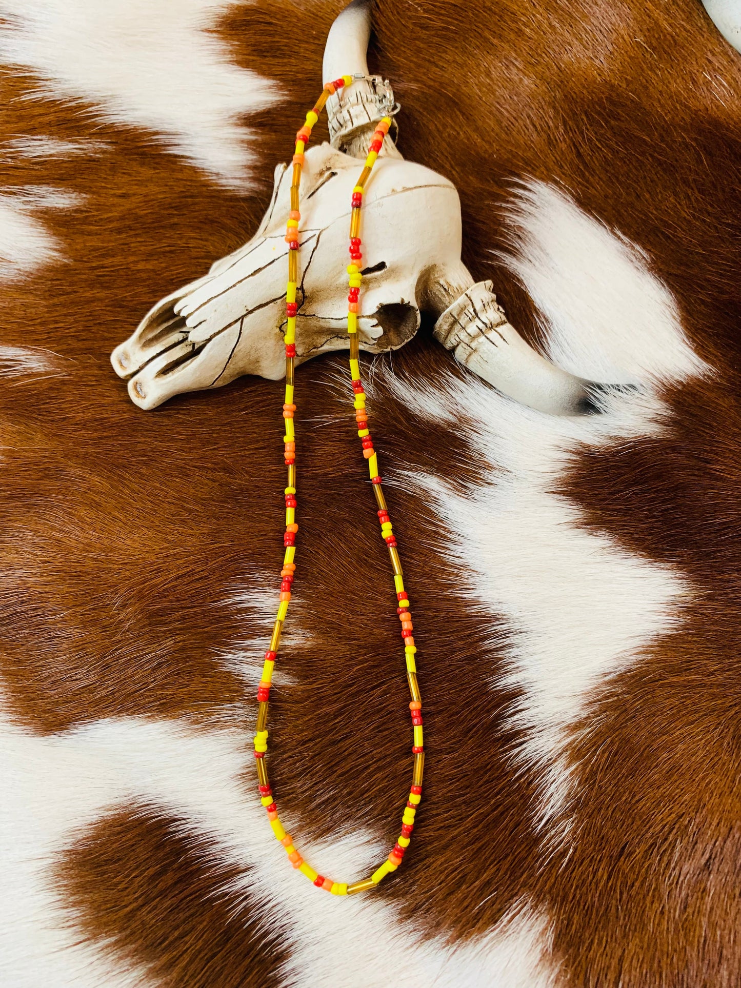 Native Seed Bead Necklace Wild Western Dreams