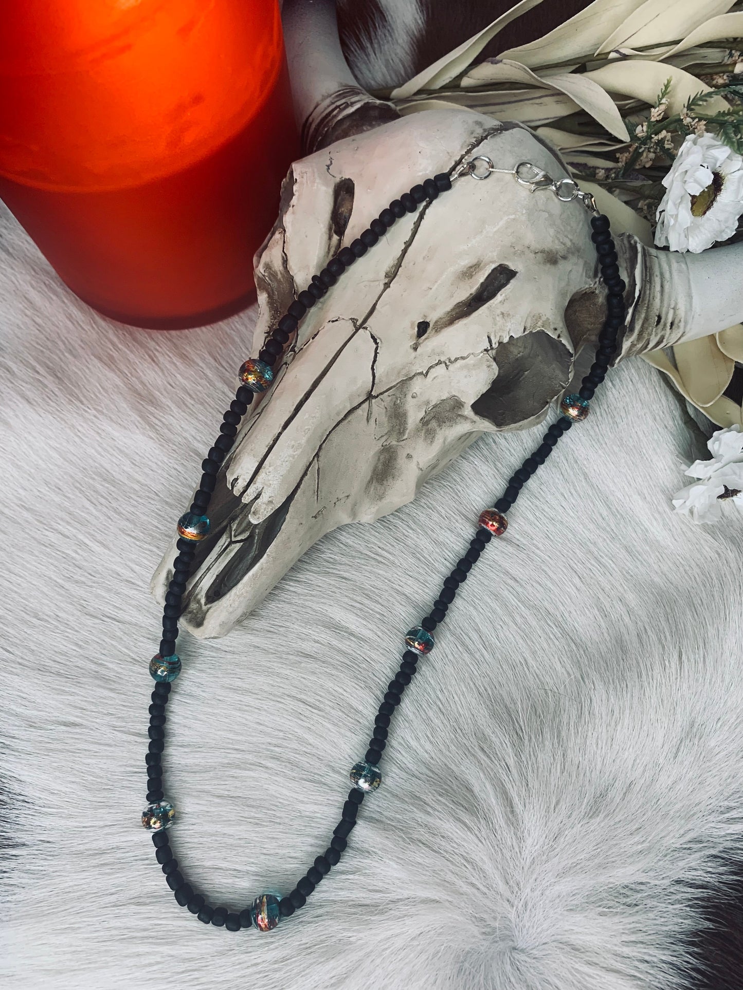 Native Seed Bead Necklace Wild Western Dreams