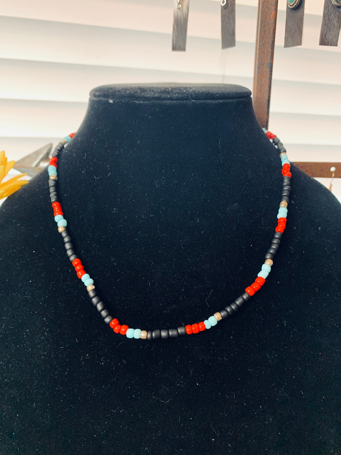 Native Seed Bead Necklace Wild Western Dreams