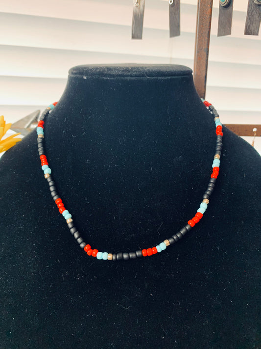 Native Seed Bead Necklace Wild Western Dreams