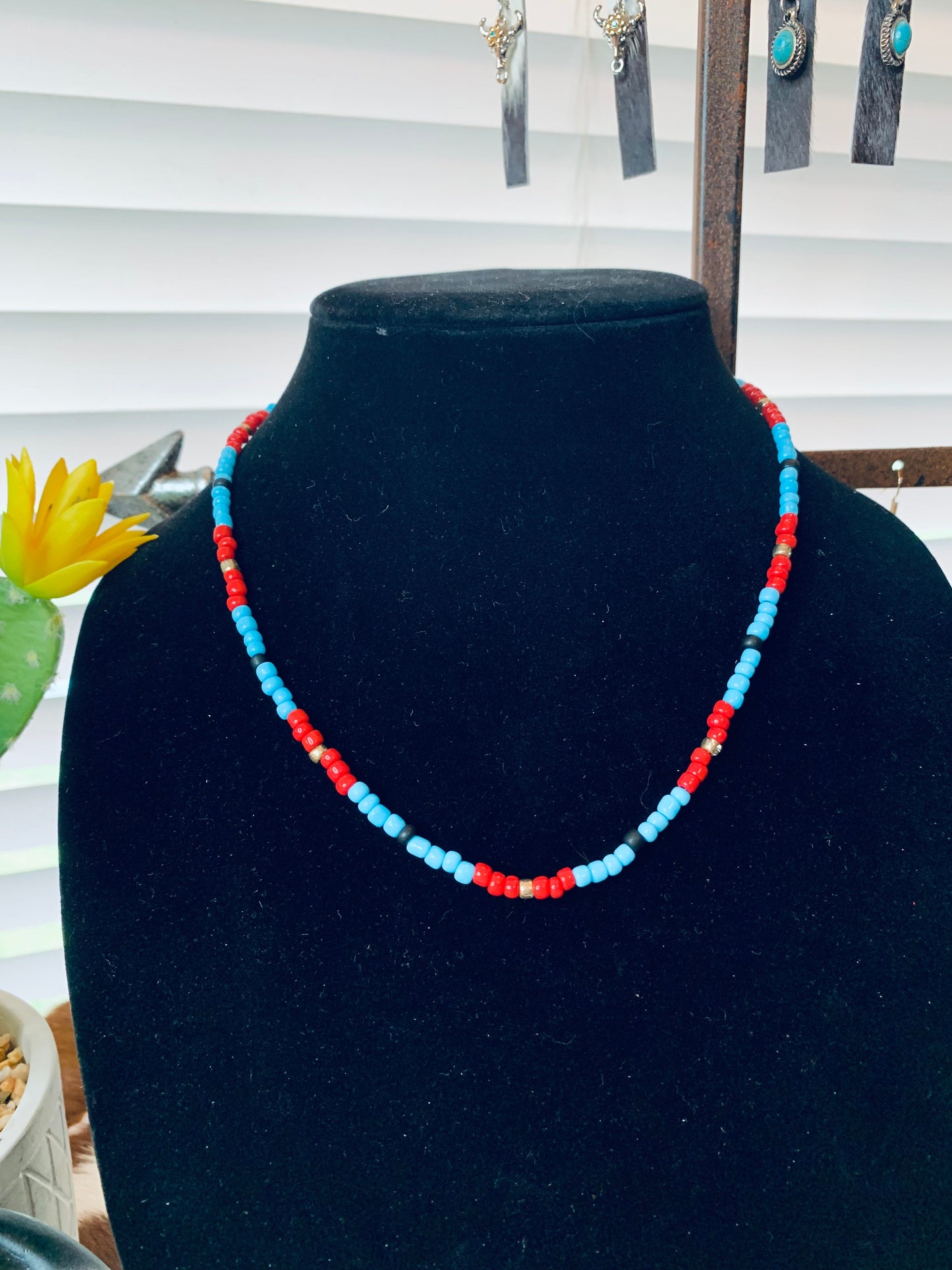 Native Seed Bead Necklace Wild Western Dreams