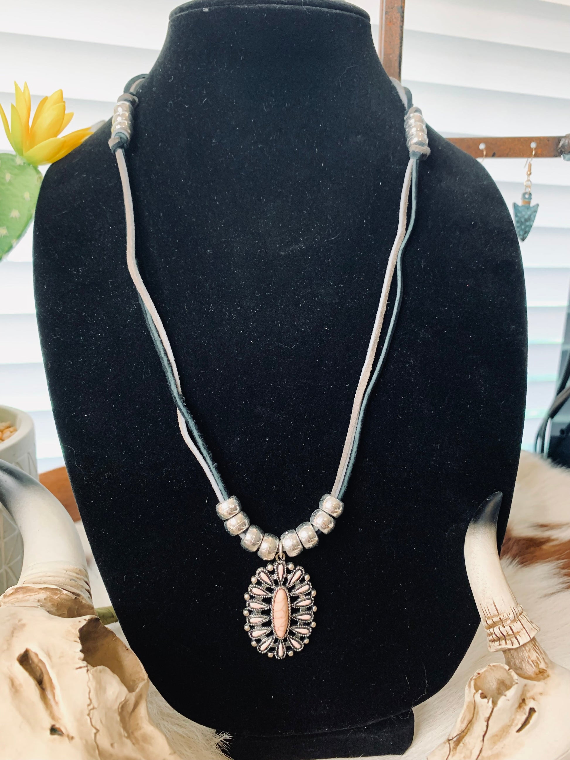 Pink Blossom Necklace Wild Western Dreams