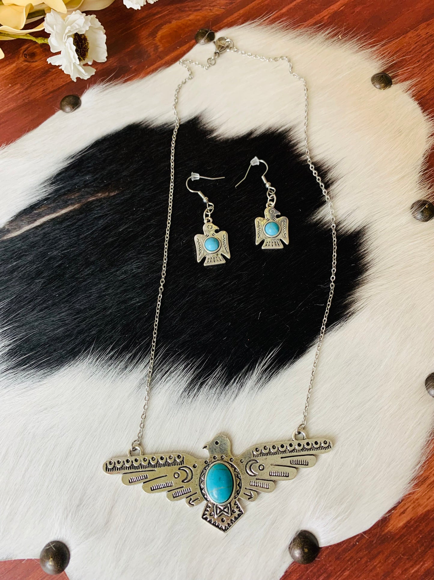 Thunderbird Necklace & Earring Set Wild Western Dreams