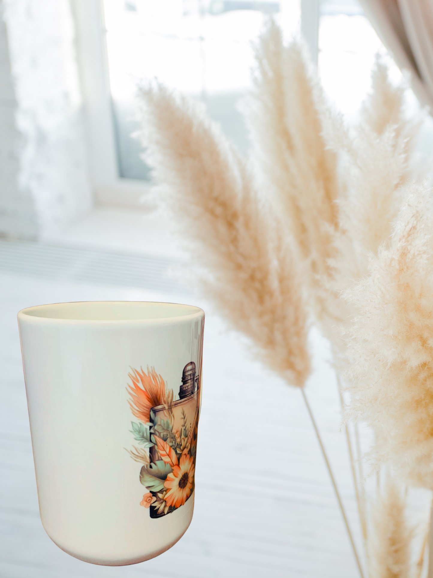 Floral Flask Mug