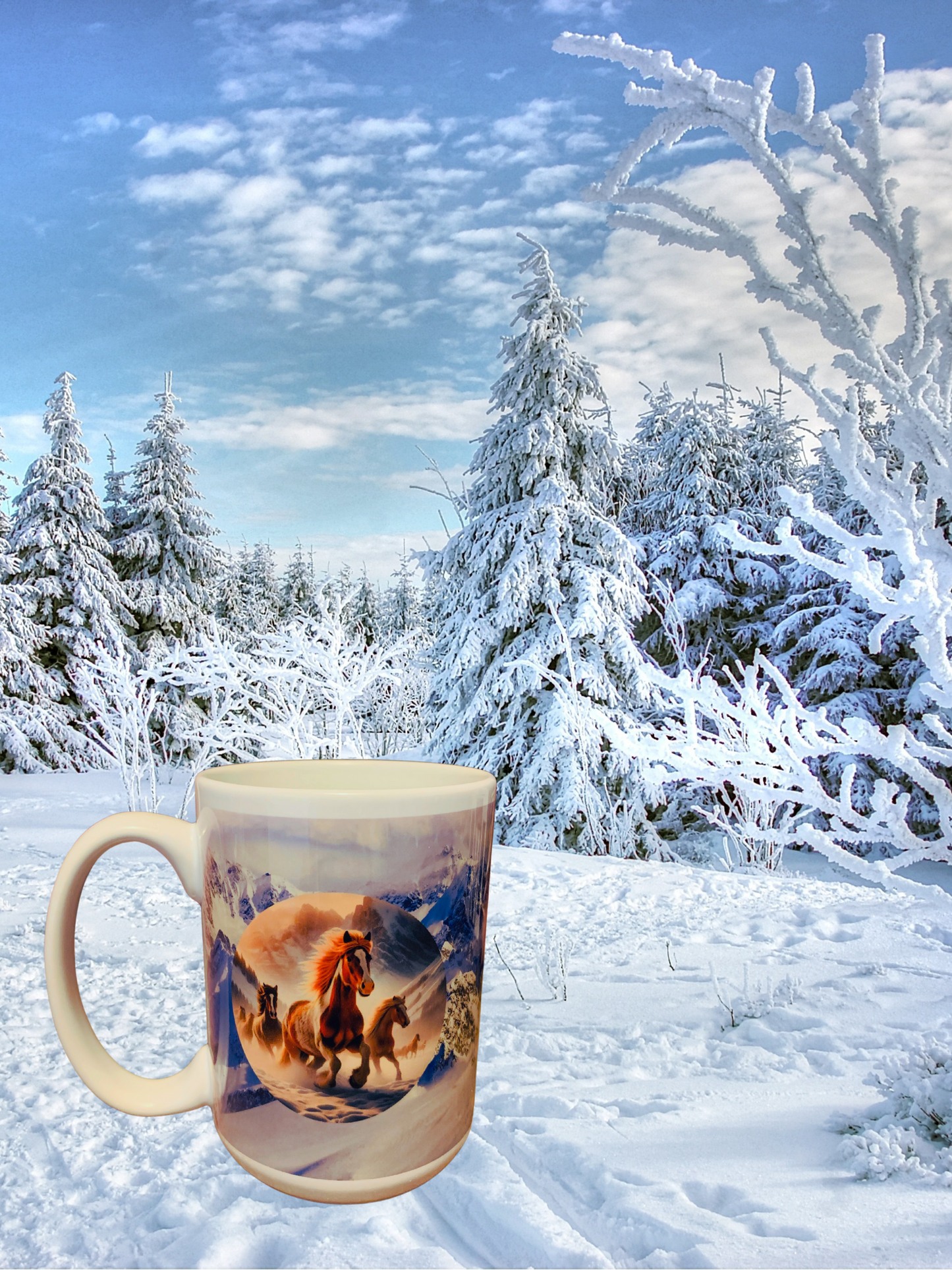 Snowy Mountain Range Mug