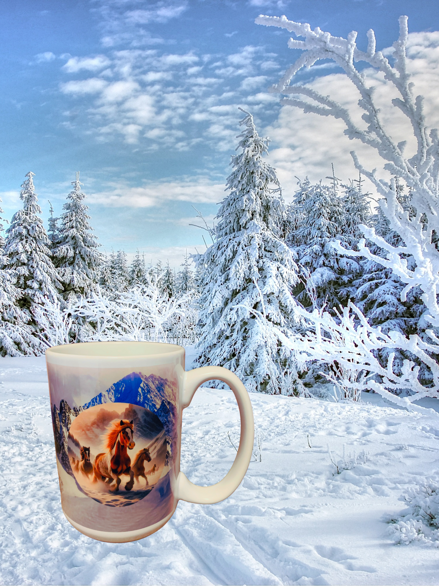 Snowy Mountain Range Mug