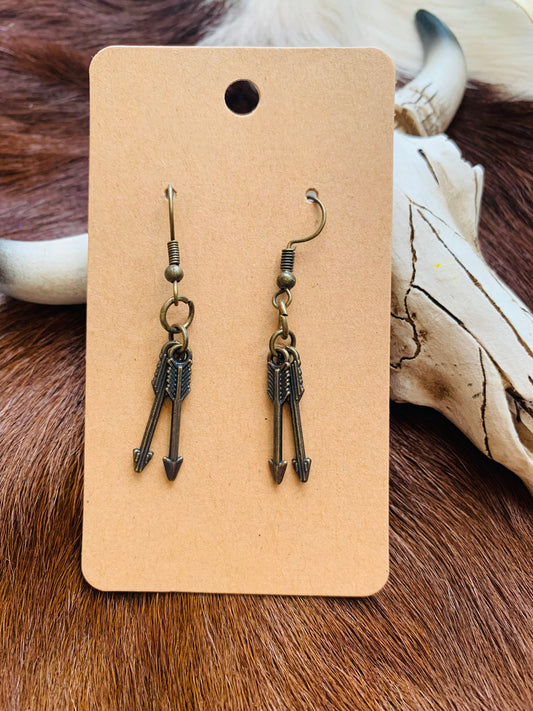 Vintage Arrow Earrings Wild Western Dreams