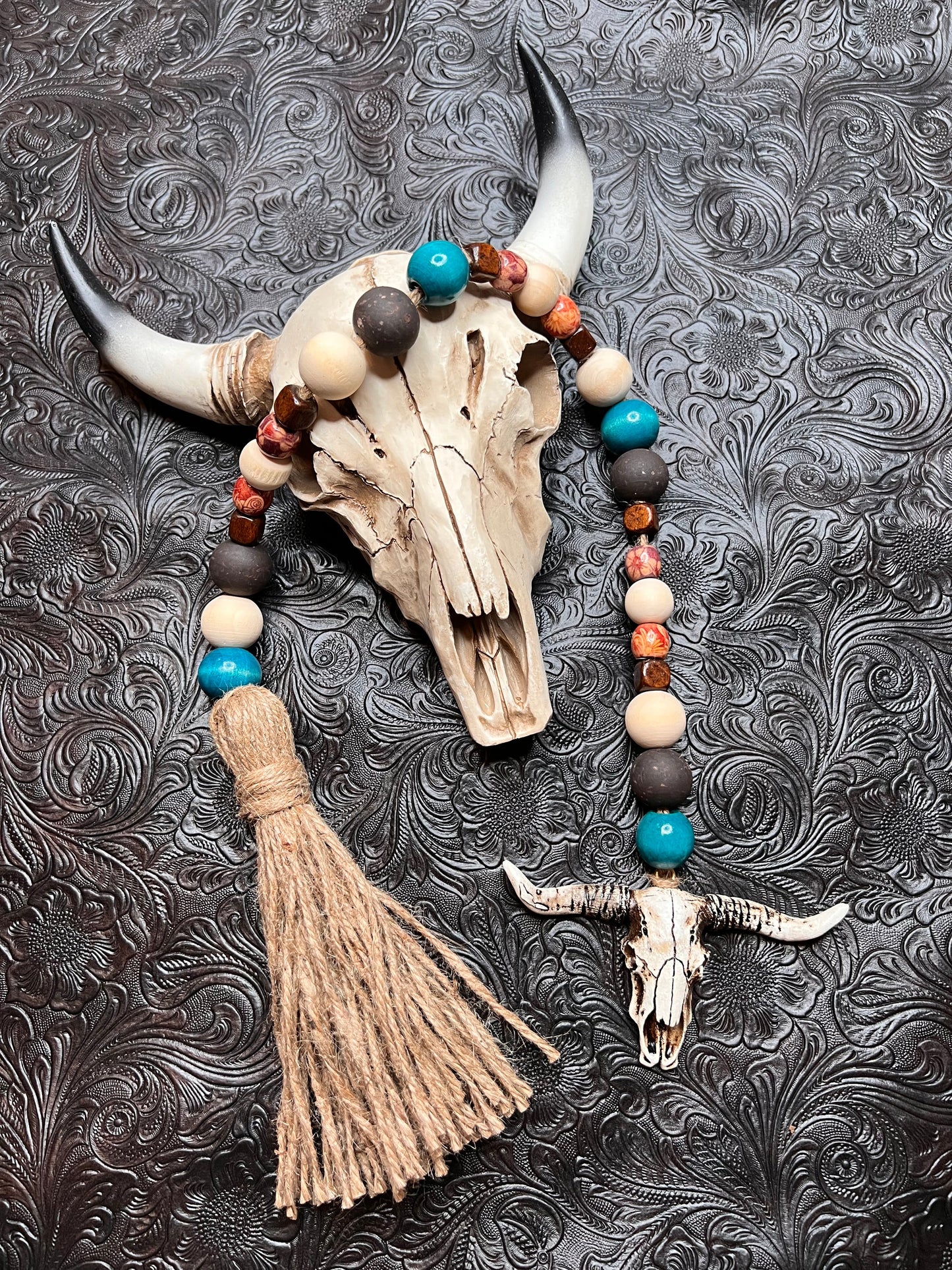 Wood Bead Table Garland Wild Western Dreams